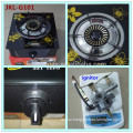 tempered glass top single burner gas stove, gas cooker